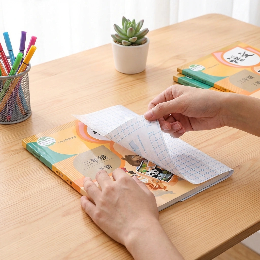 Clear Book Cover Sticker Roll (30pc)