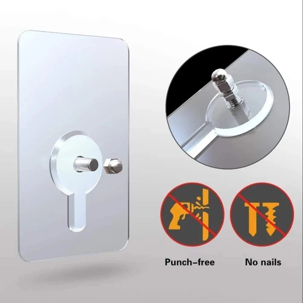 Damage-Free Self-Adhesive Wall Hooks (Pack of 20)
