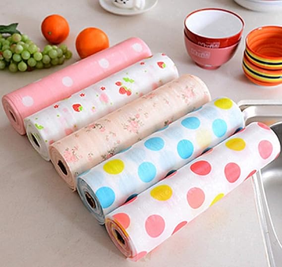 Anti-Slip Waterproof Drawer & Shelf Mat Roll (30×300 cm) | Multipurpose Kitchen Cabinet, Fridge, Table & Bathroom Liner