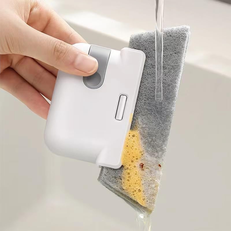 2-in-1 Window Track Cleaning Brush Set (2 Pcs) | Groove, Sliding Door & Window Rail Cleaner with Built-in Dust Collector