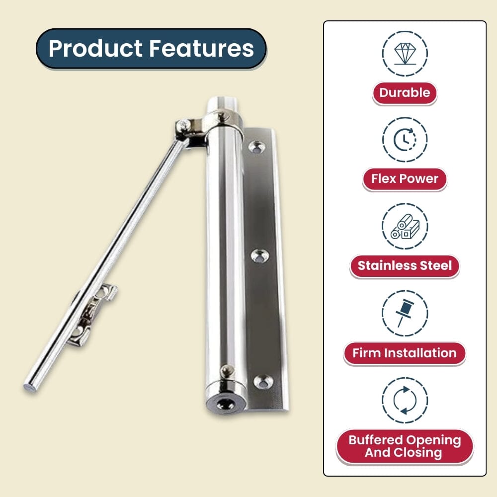 Self-Closing Automatic Door Closer for Home & Office