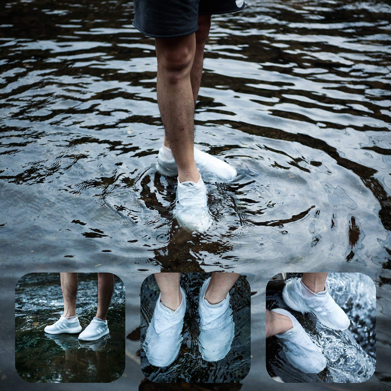 Reusable Waterproof Silicone Shoe Covers | Anti-Slip Rain Shoe Protectors